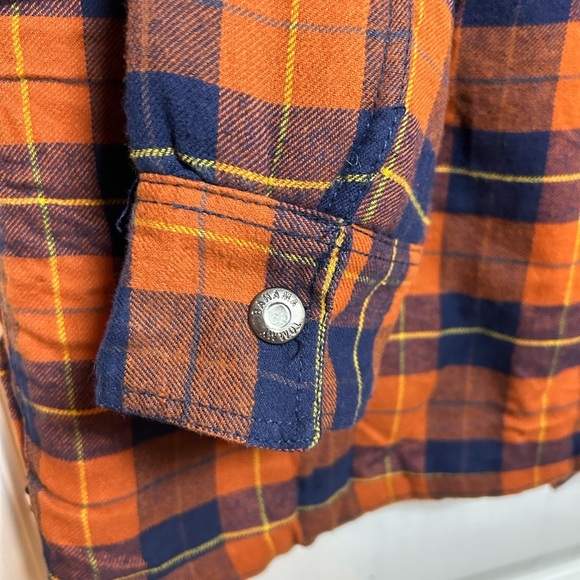 Tommy Bahama Boys Plaid Flannel Shacket Fleece Lined Snap Front NEW Size XXL 16 - Picture 6 of 7